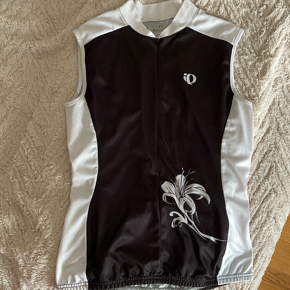 PEARL iZUMI cycling jersey tank, half zip, women’s L.